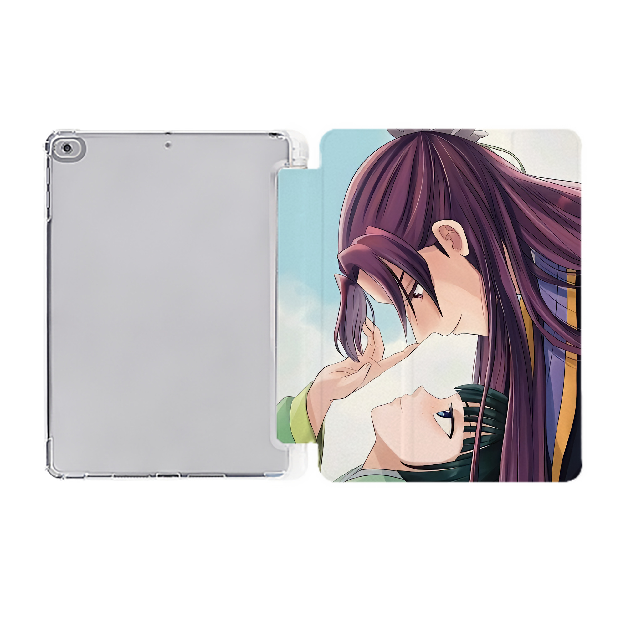 （画像用） 薬屋のひとりごと The Apothecary Diaries IPad ケース ペン収納付き 三つ折りスタンド PUレザー×シリコン 対応機種9.5/10.5/10.9インチ